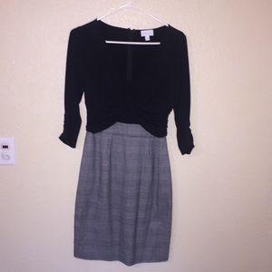 NWOT Black and white one piece dress